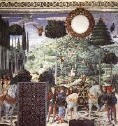 GOZZOLI, Benozzo Procession of the Middle King oil on canvas